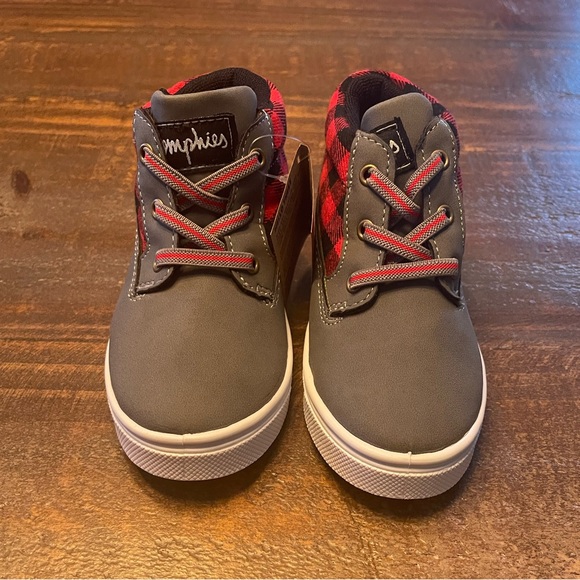 Oliver Charcoal Plaid boot 9c - Picture 2 of 5